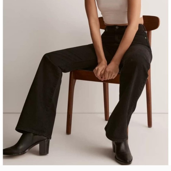 MADEWELL High-rise Black Perfect Vintage Flare Leg Jean Zipper Fly Sz. 29x32 NWT - Picture 3 of 10
